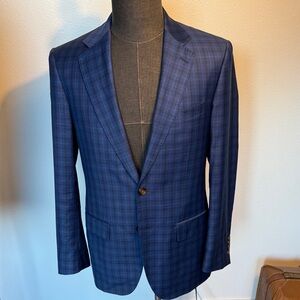 Navy Check Blazer